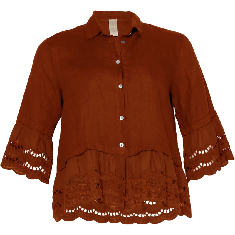 MOMENT MILLE BLOUSE Blusen 212 Bombay brown