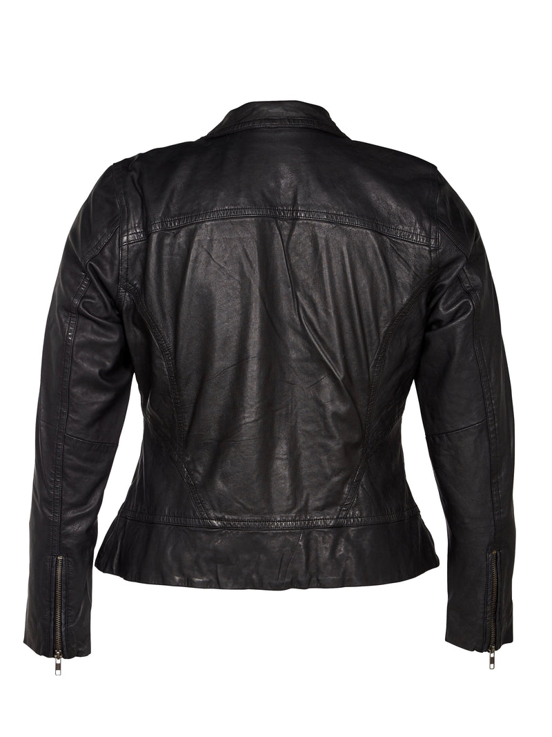 ZOEY MOLLY LEDERJACKE Leather Jacket Schwarz