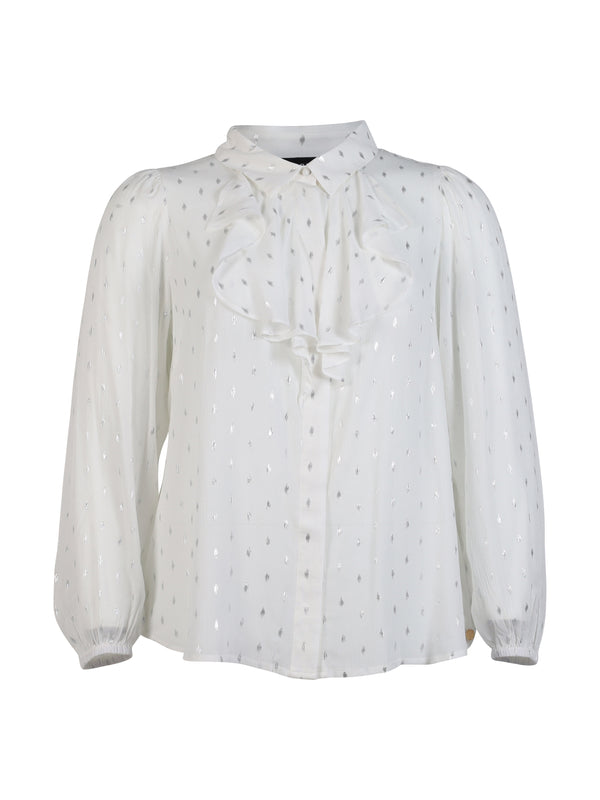 ZOEY MONA BLOUSE Blusen Weiss