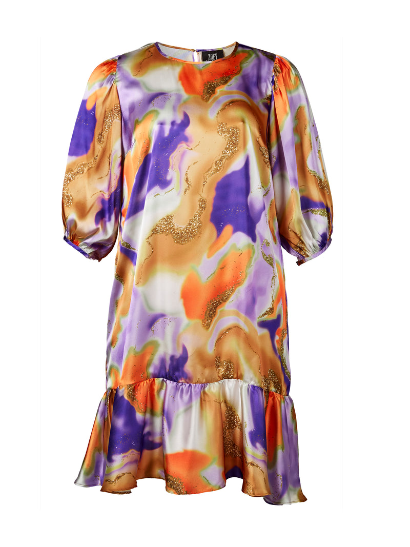 ZOEY NAYELI DRESS Dress 756 purple mix