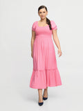 NORA DRESS - Bright Pink Mix