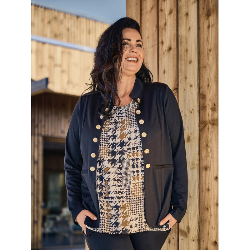 ZOEY NORA TOP Tops & T-shirts Schwarz mix