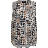 NORA TOP - Schwarz mix