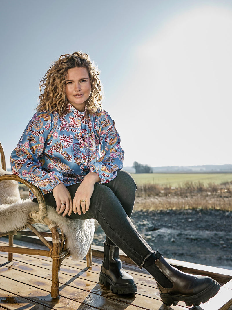 ZOEY RAYA BLOUSE Blusen 402 Blue mix