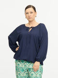 SALLY BLOUSE - Deep Navy