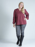 TALIA BLOUSE - Rouge Red