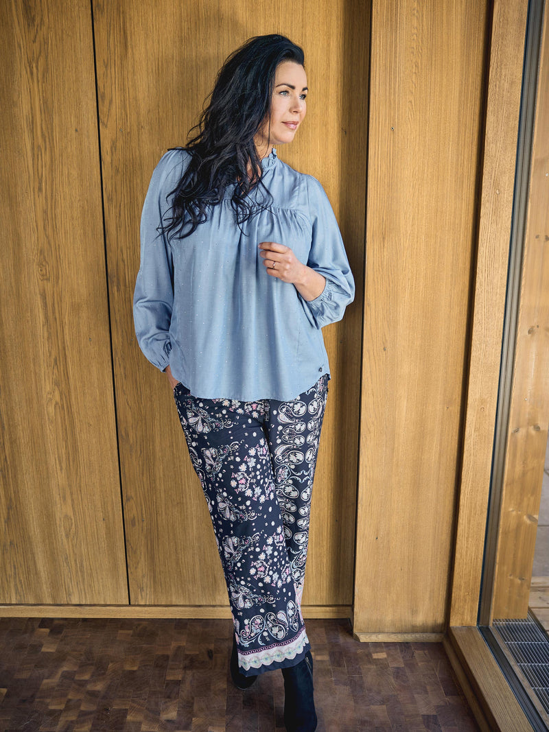 ZOEY TIA BLOUSE Blusen 304 Sky Blue