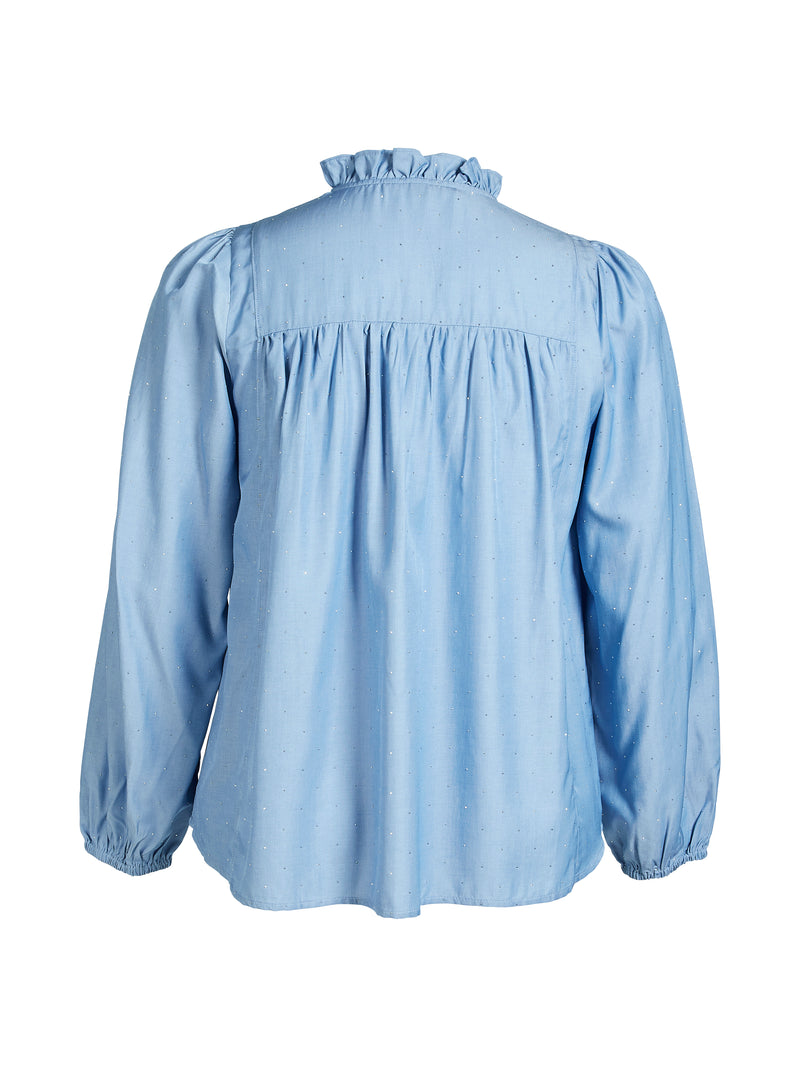 ZOEY TIA BLOUSE Blusen 304 Sky Blue