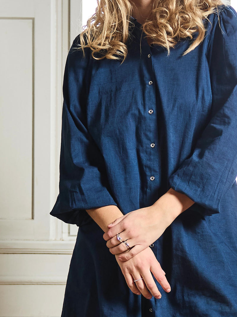 ZOEY TIFFANY SHIRT DRESS Kleider 476 Navy