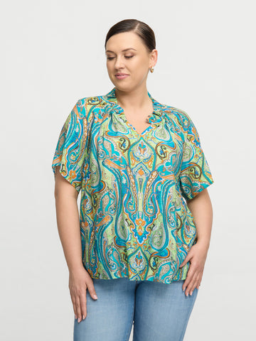 ZOEY VEDA BLOUSE Blusen 303 Peppermint green mix