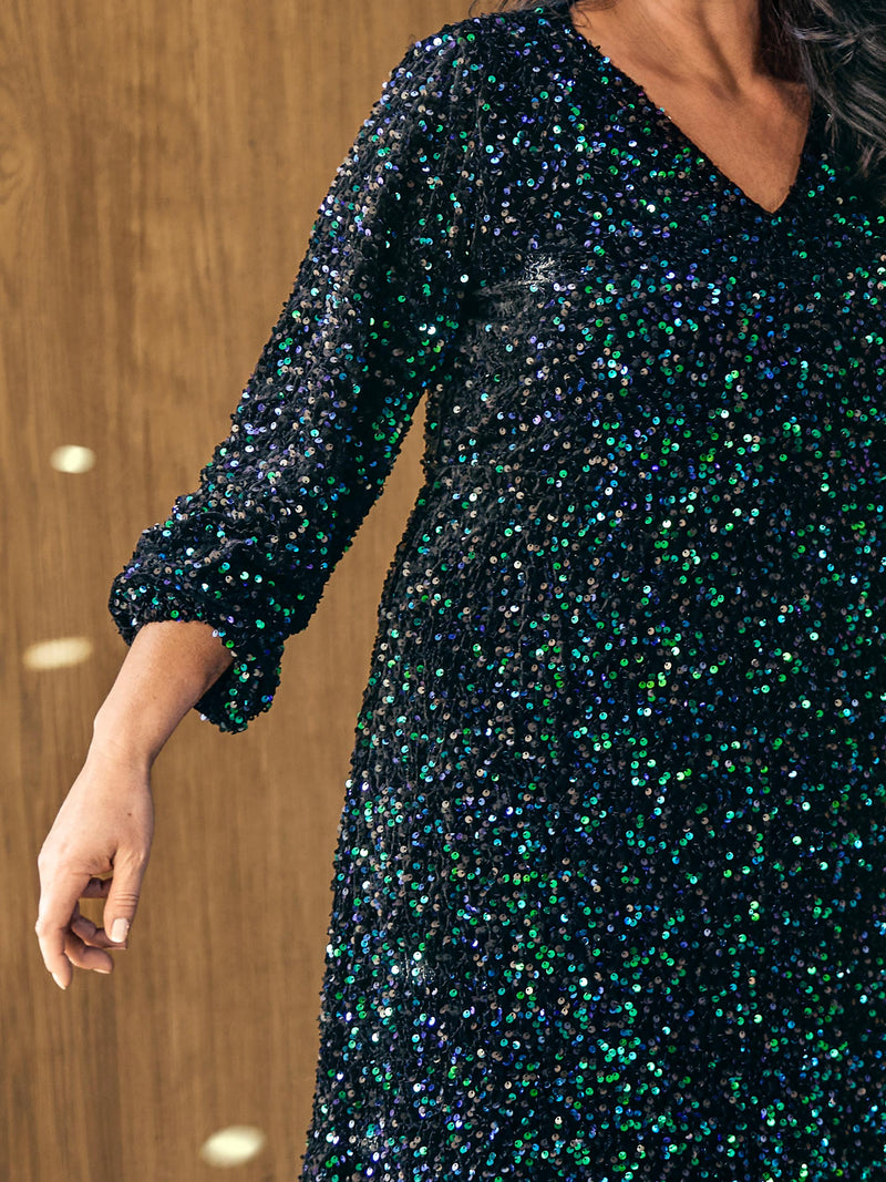 ZOEY XENA DRESS Kleider 025 multi sequins