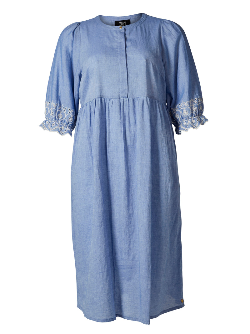 ZOEY YARA KLEID Dress 473 Soft Denim Blue