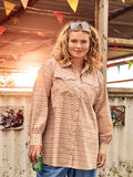 YARA SHIRT TUNIC - Beige mix